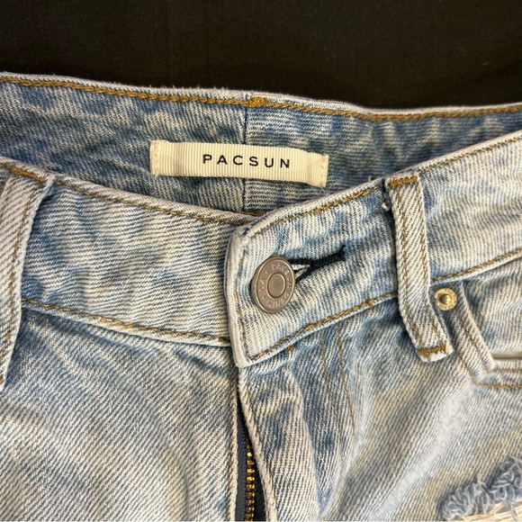 PacSun Light Blue Distressed Skinny Jeans - Picture 4 of 8